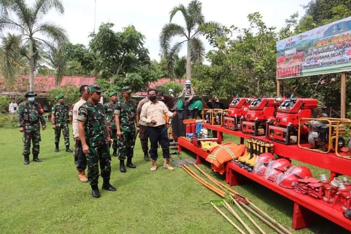 Kunjungi Kayong Utara, Danrem 121/Abw Pimpin Apel Kesiapsiagaan Karhutla di PT CUS