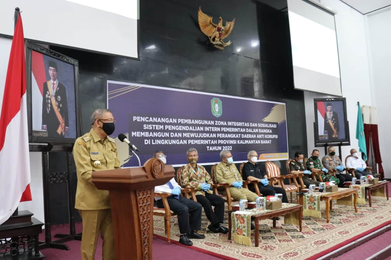 Wujudkan Perangkat Daerah Anti Korupsi, Pemprov Kalbar Canangkan Zona Integritas