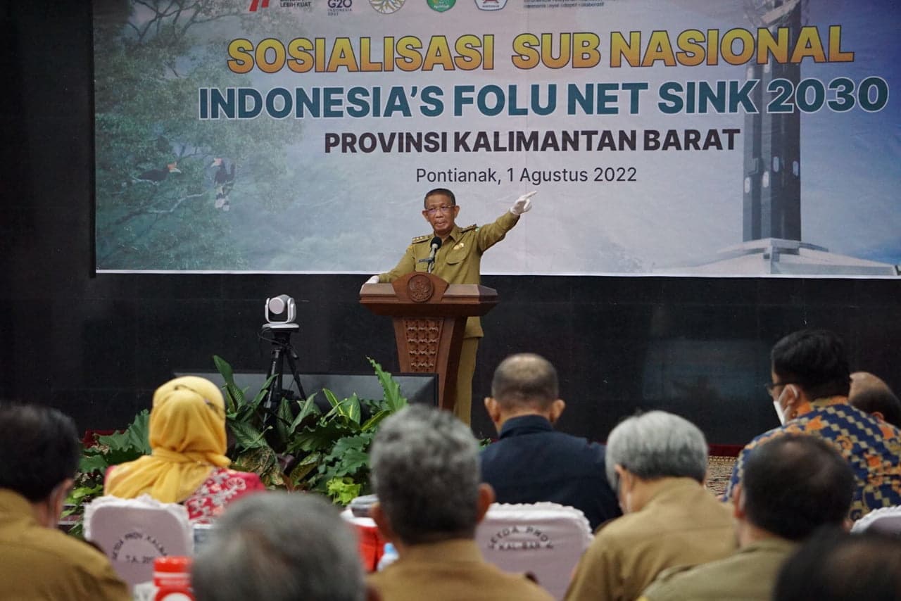 Gubernur Sutarmidji Sebut Kalbar Sangat Potensial Sukseskan Agenda FOLU Net Sink 2030