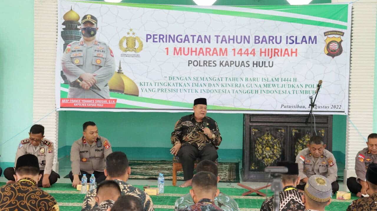 Peringatan Tahun Baru Islam 1 Muharram 1444 Hijriah, Polres Kapuas Hulu Hadirkan Ustadz Yoyet Rifani