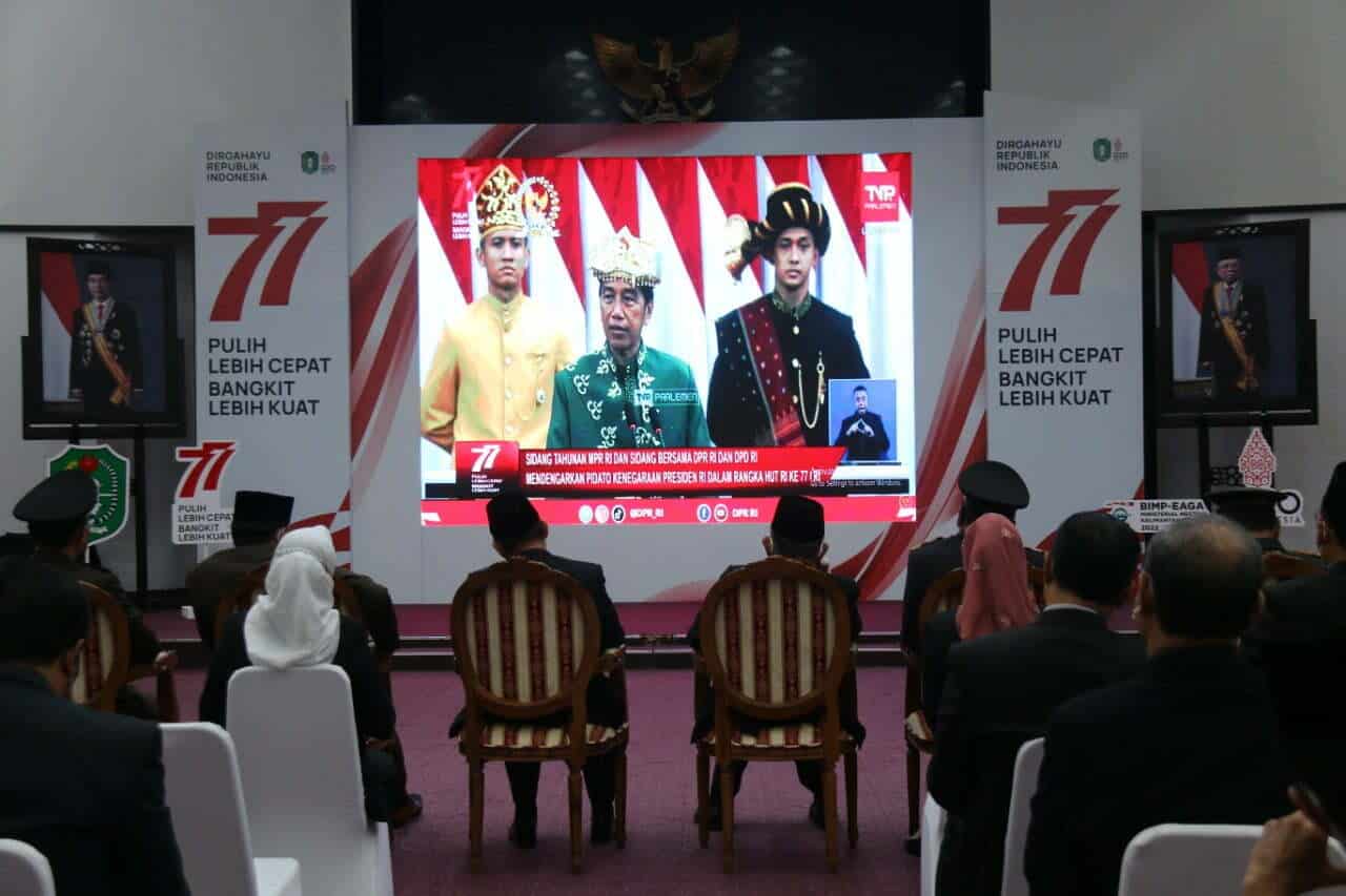 Gubernur Kalbar Pimpin "Nobar" Sidang Tahunan MPR