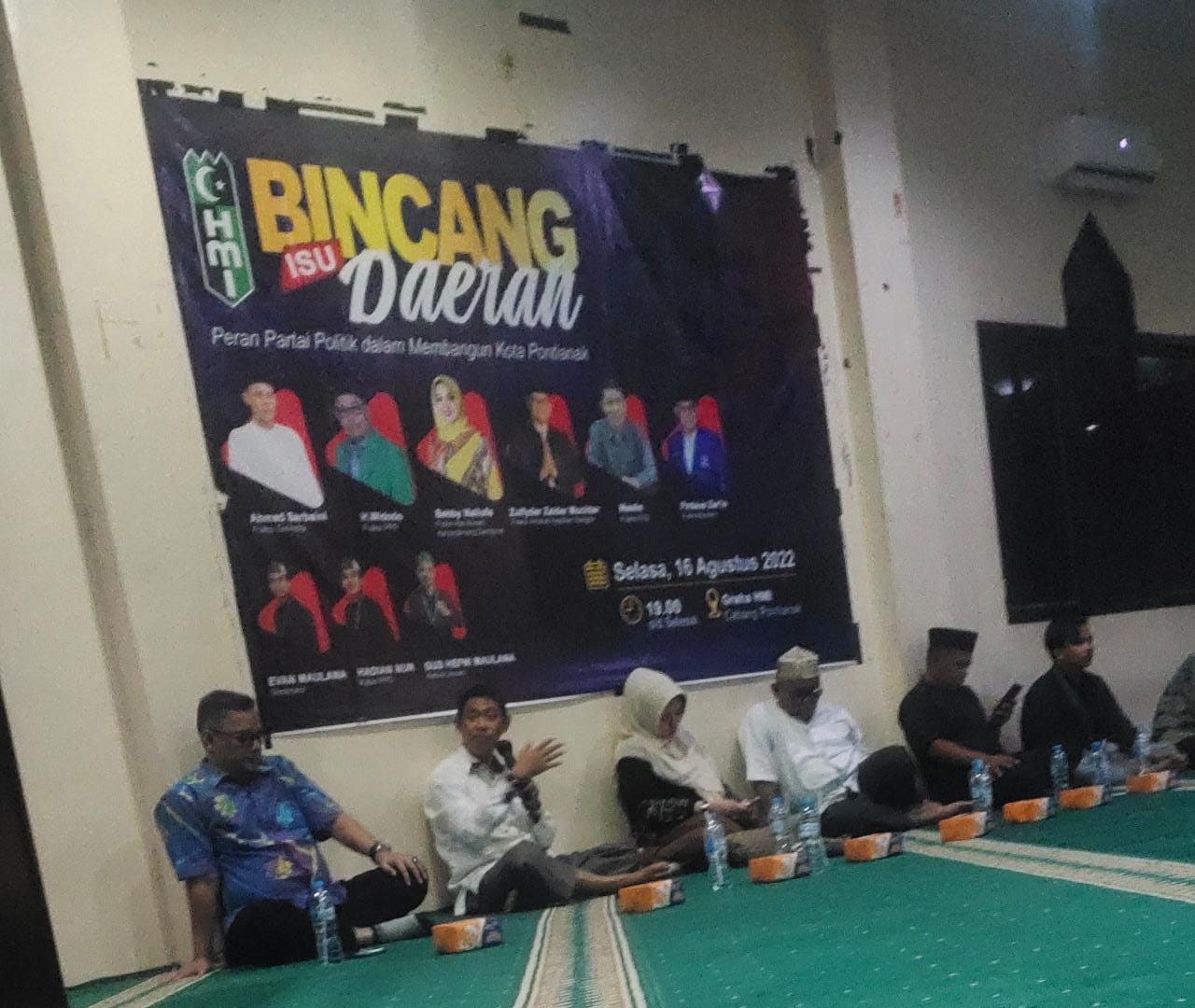 HMI Cabang Pontianak Undang Zulfydar, Diskusi Seputar Politik dan Pembangunan