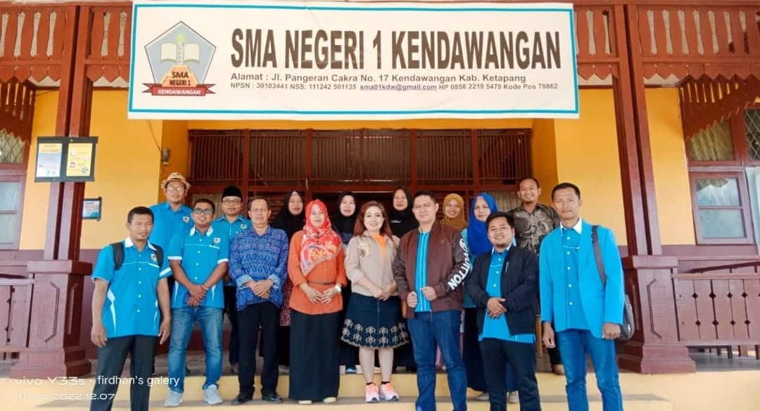 KNPI Ketapang Goes to School, Sosialisasikan Bahaya Narkoba di SMA 1 Kendawangan