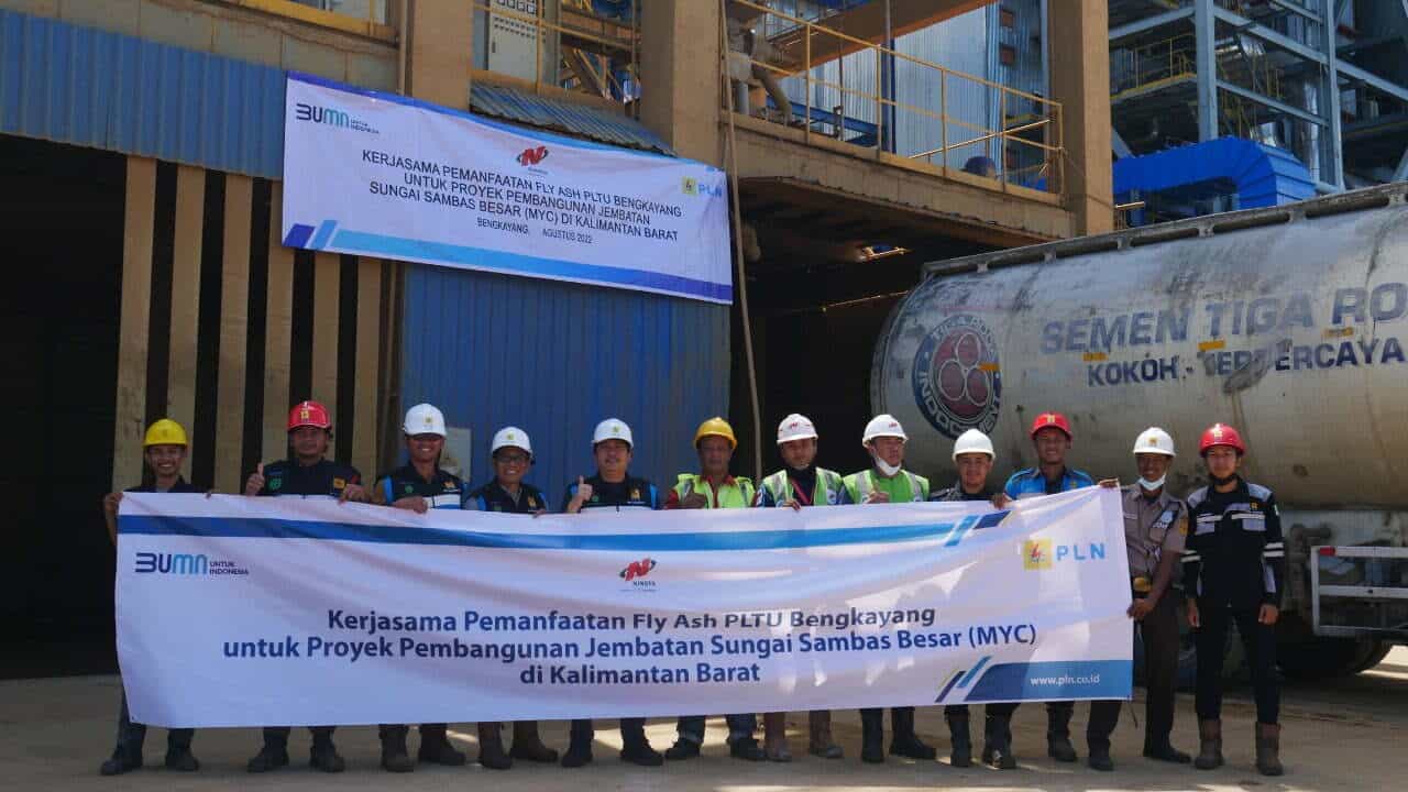 Sinergi PLN dan Nindya Karya, Gunakan FABA PLTU Bangun Jembatan Sambas