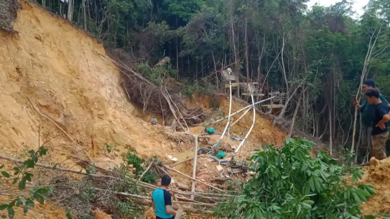 Polres Bengkayang Tak Tahu Pasti Berapa Jumlah Korban PETI Tertimbun Longsor