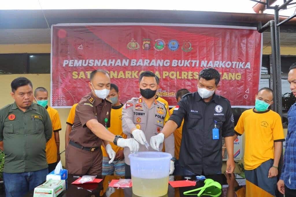 Polres Sintang Ungkap 3 Kasus Sabu dengan Total Barbuk Seberat 170 Gram