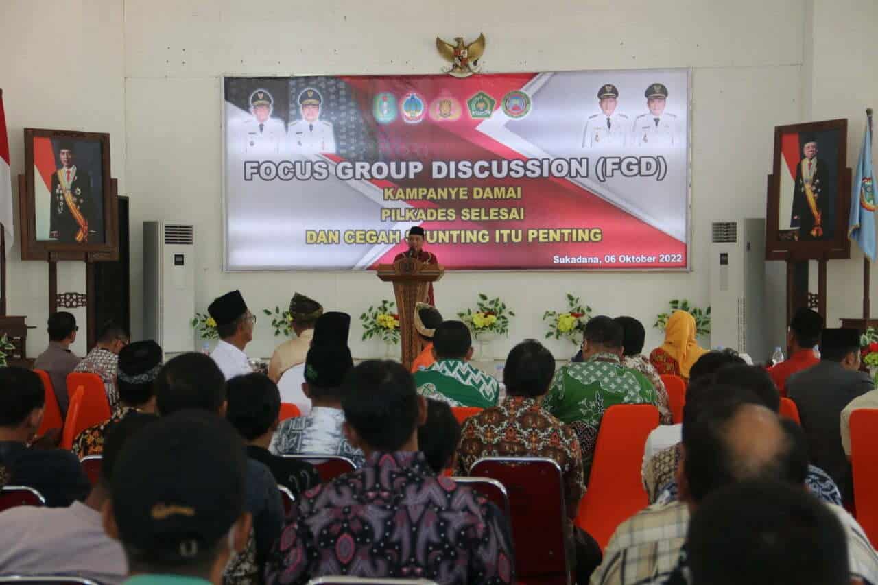 Wagub Kalbar Buka FGD Kampanye Damai dan Pencegahan Stunting di KKU