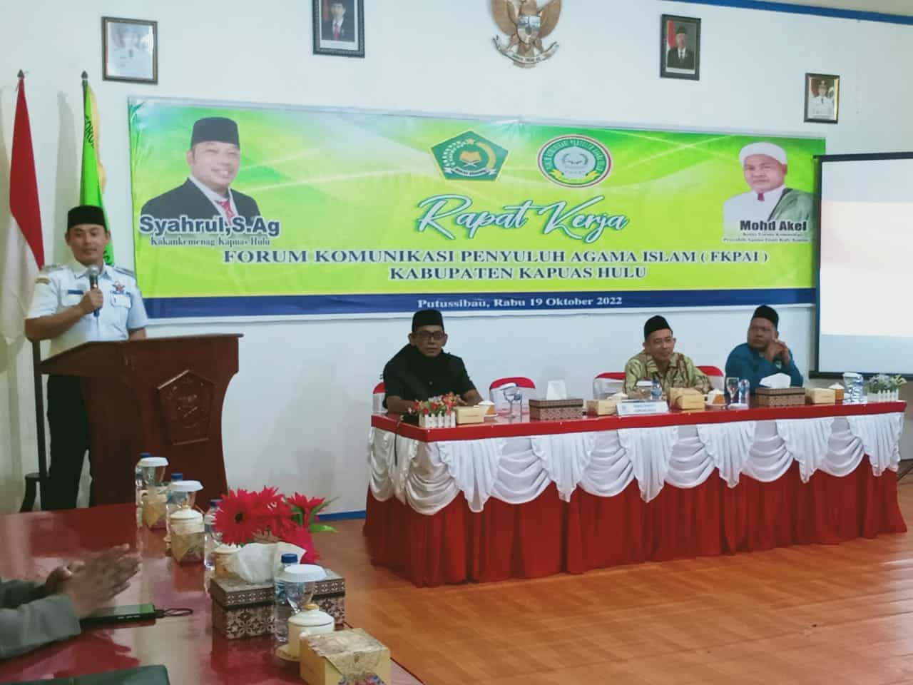 Wabup Wahyudi Hidayat Buka Raker FKPAI Kapuas Hulu 