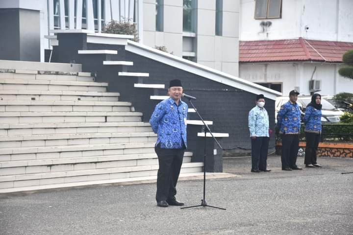 Pimpin Apel Gabungan ASN, Sekda Bahas Masalah Banjir dan Batik Daerah