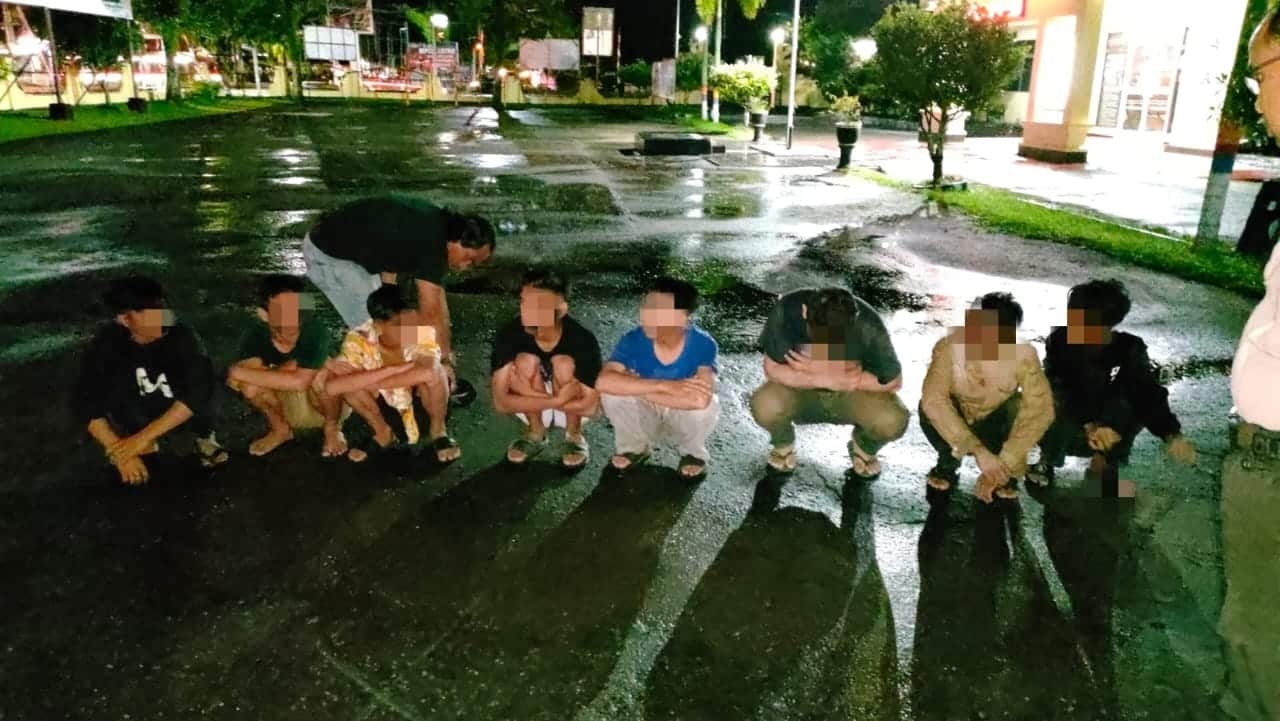 Polisi Amankan 8 Remaja di Jalan Lingkar Kota Ketapang
