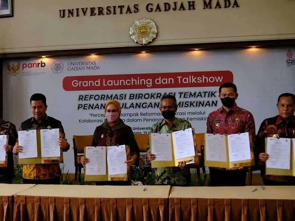 Bupati Kapuas Hulu Hadiri Grand Launching Reformasi Birokrasi Tematik Penanggulangan Kemiskinan