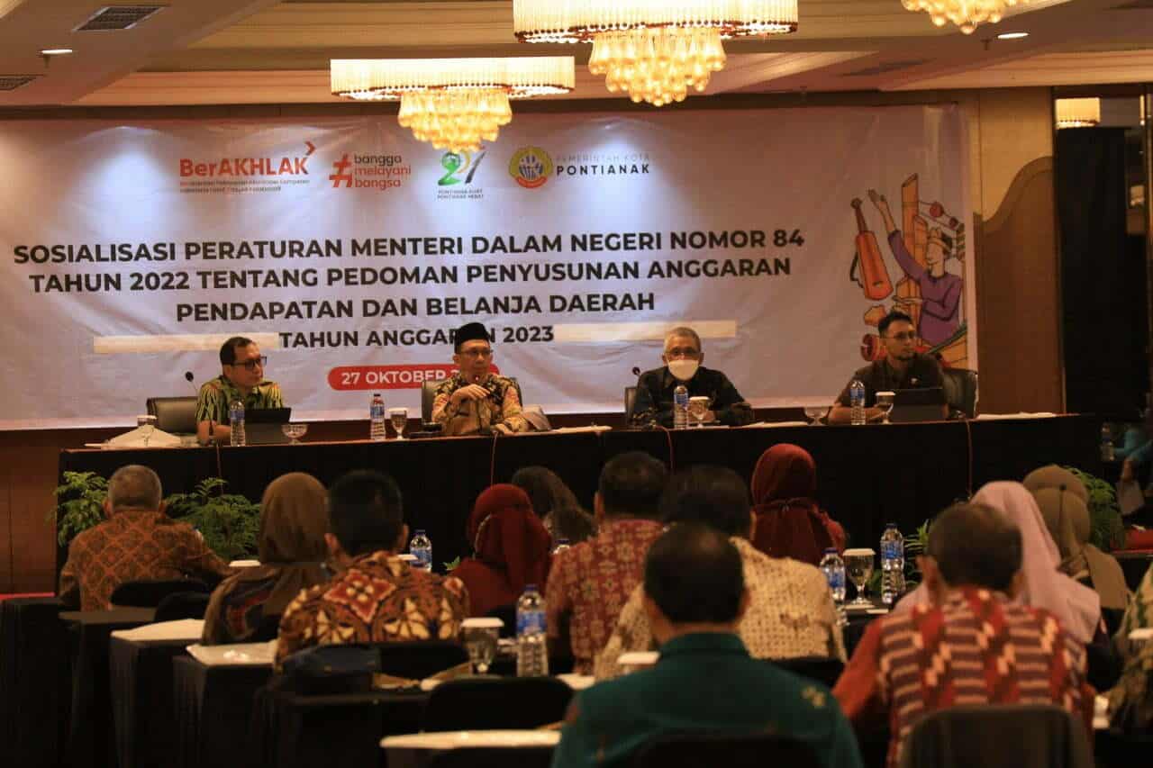 Pemkot Pontianak Sosialisasikan Permendagri Penyusunan APBD Tahun 2023 ke Jajaran