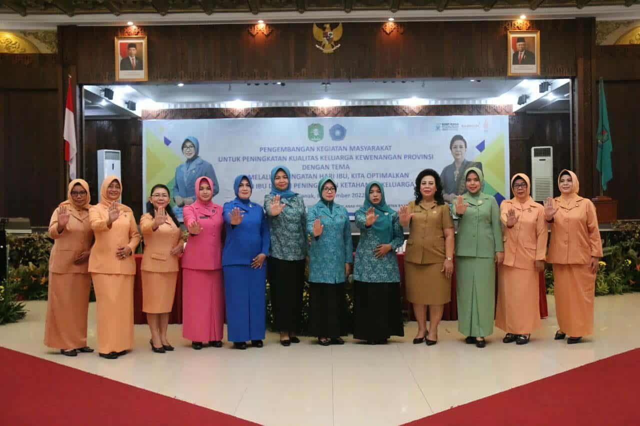 TP PKK Kalbar Serius Optimalkan Peran Ibu Dalam Peningkatan Ketahanan Keluarga