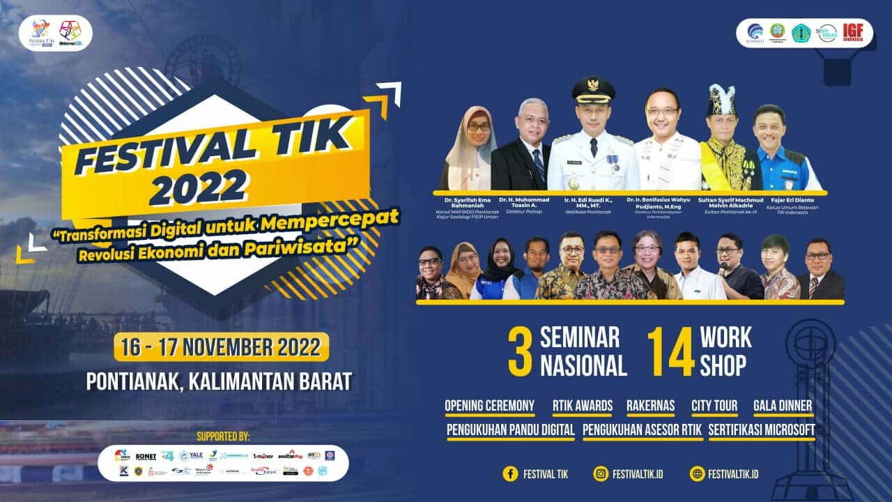 Festival Melek Teknologi 2022 Digelar di Pontianak, Ini Rangkaian Kegiatannya