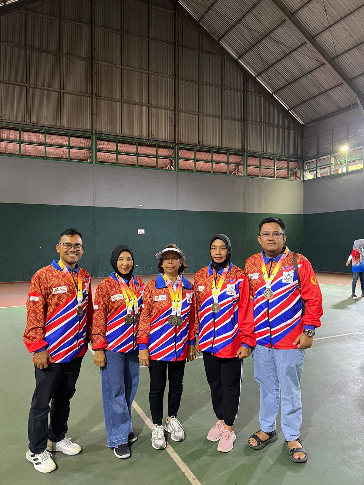 Tanpa Target Medali, Tim Tenis Lapangan Beregu Putri Kapuas Hulu Sumbang 2 Perunggu di Porprov Kalbar ke-XIII 