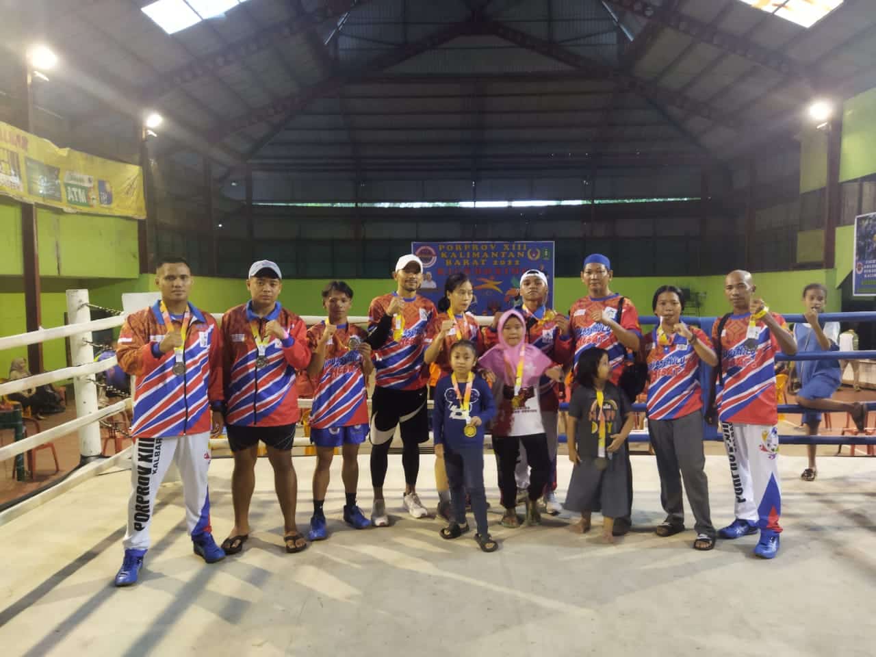 Sumbang 3 Medali Emas, Kick Boxing Kapuas Hulu Juara Dua Umum se-Kalbar di Porprov XIII 