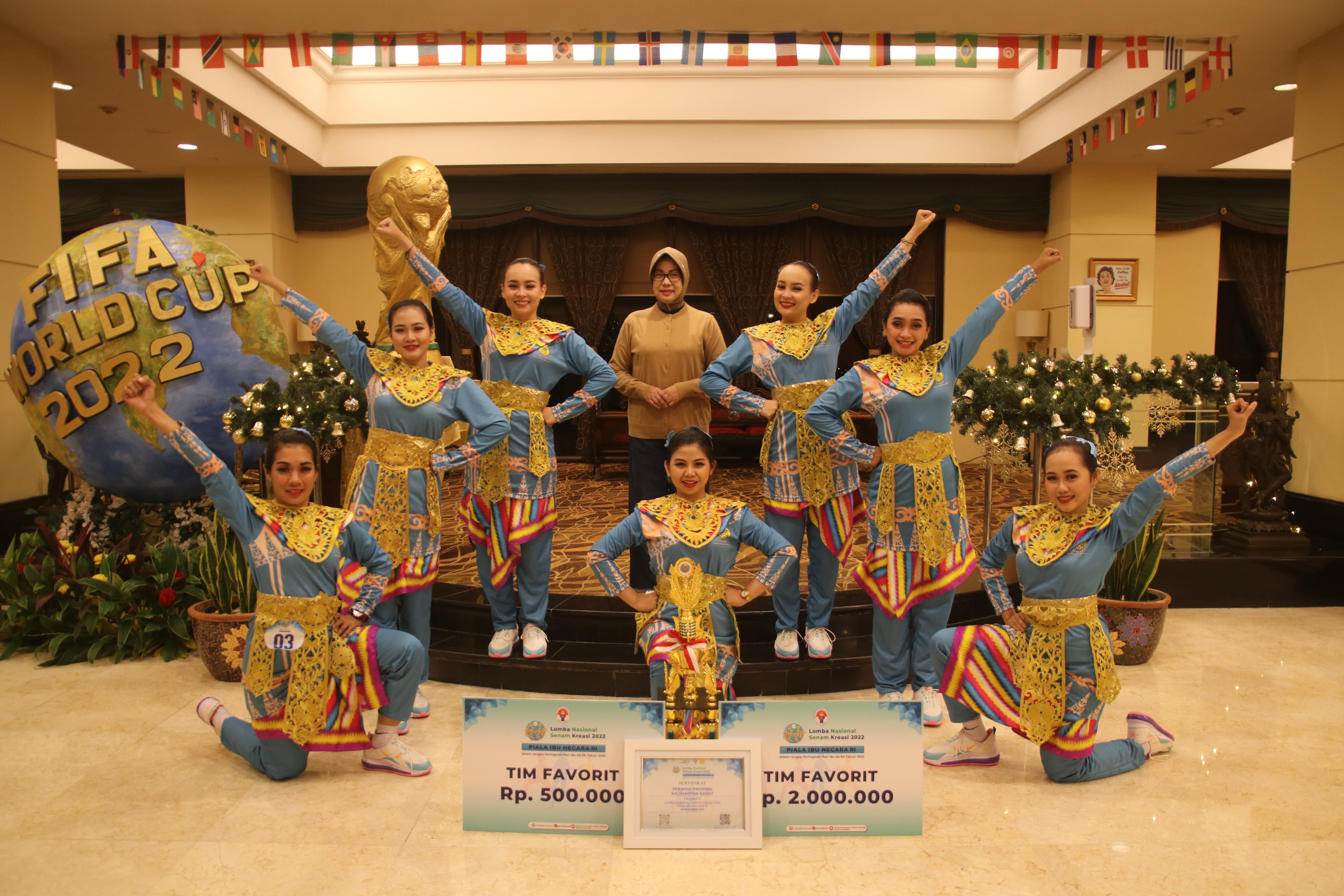 Kalbar Raih Juara Favorit I Lomba Senam Kreasi Piala Ibu Negara