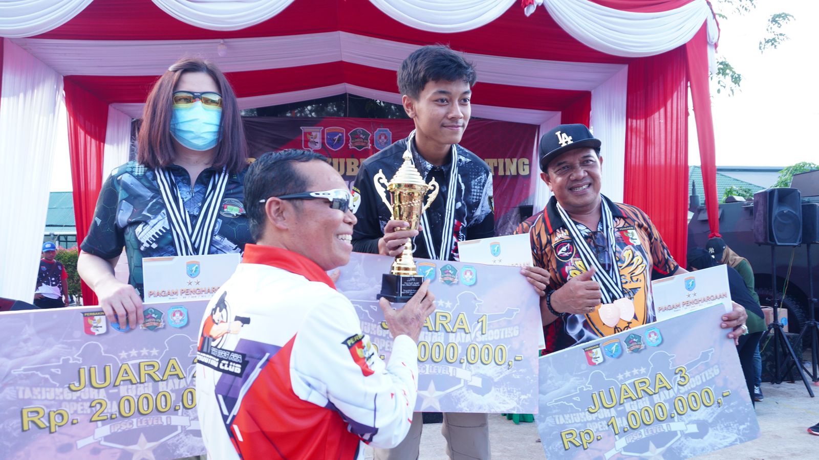 Arvin Sabet Tiga Trofi di Kejurnas Menembak Tanjungpura Open Championship