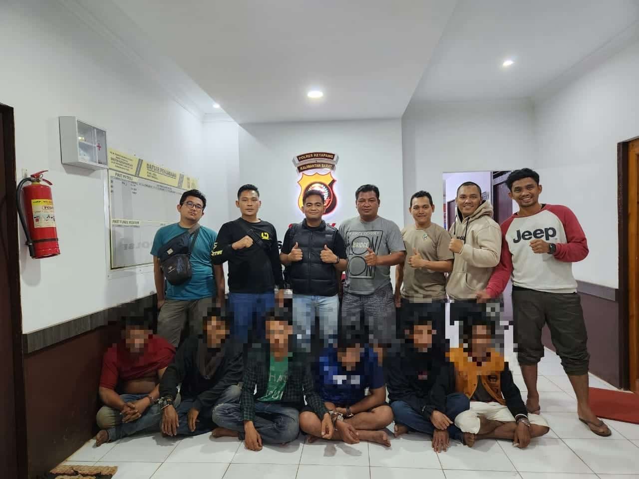 Polisi Gulung Enam Warga Kendawangan yang Sedang Pesta Sabu