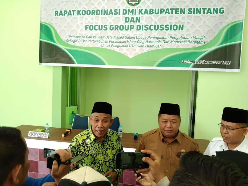 DMI Sintang Gelar Rakor Pembinaan dan Moderasi Beragama