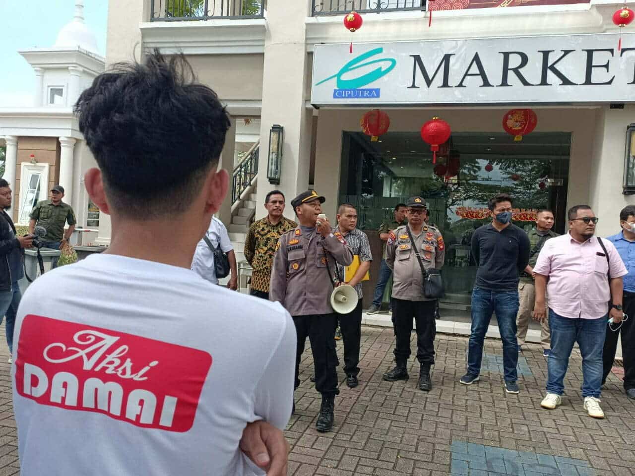 Kawal Aksi Damai, Polres Kubu Raya Minta Selesaikan Masalah dengan Kepala Dingin