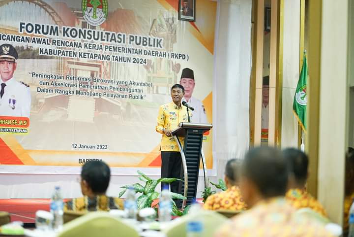 Buka Forum Konsultasi Publik RKPD 2024, Wabup Ketapang Minta OPD Bekerja Dalam Lingkup IKU
