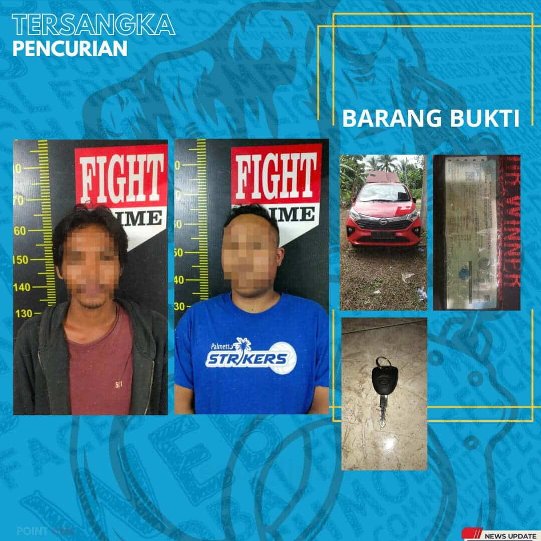 Dua Pencuri Minibus Daihatsu Sigra-R Dibekuk Polisi, Sempat Terjadi Aksi Kejar-kejaran