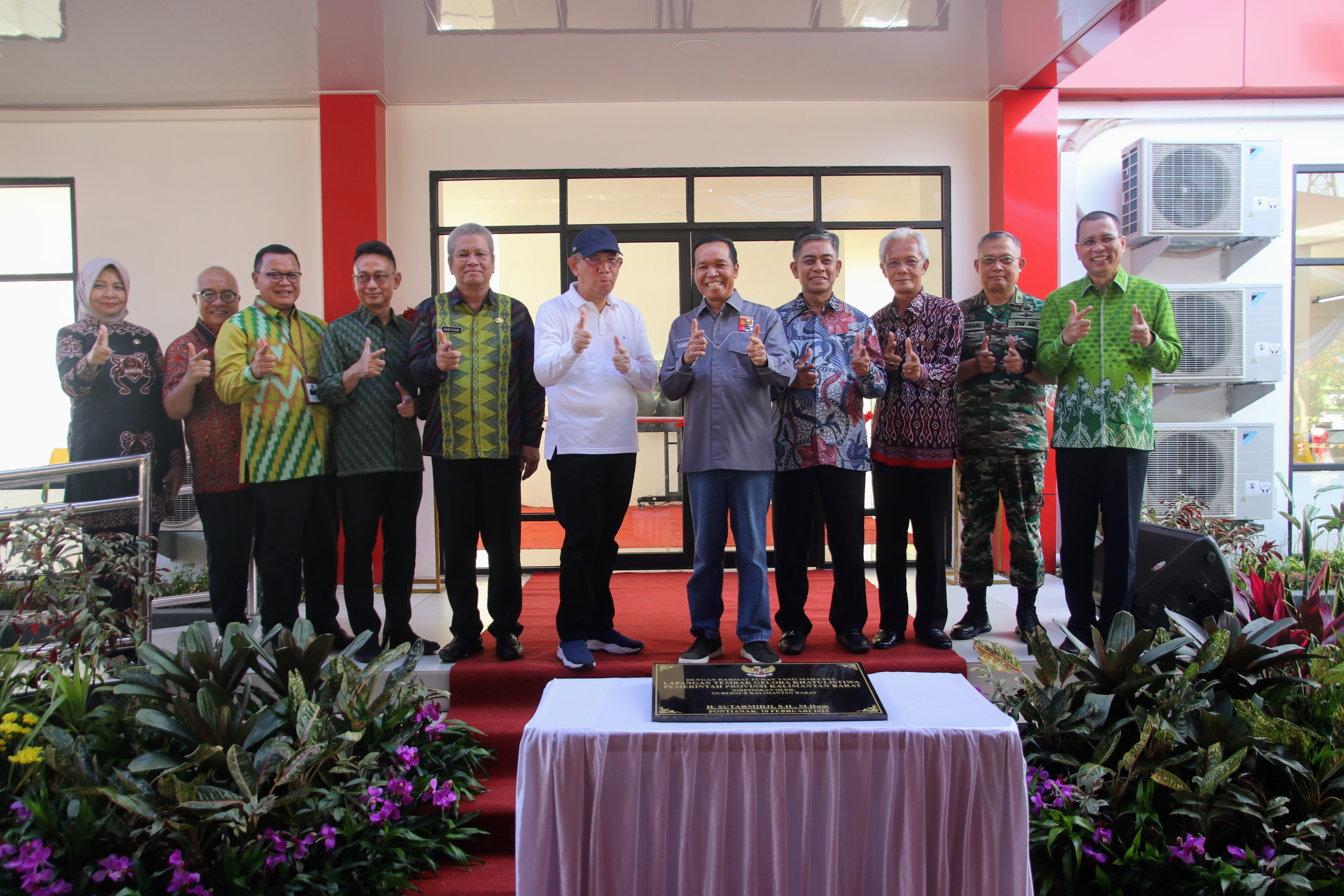 Gubernur Kalbar Resmikan Lapangan Tembak Gelora Khatulistiwa