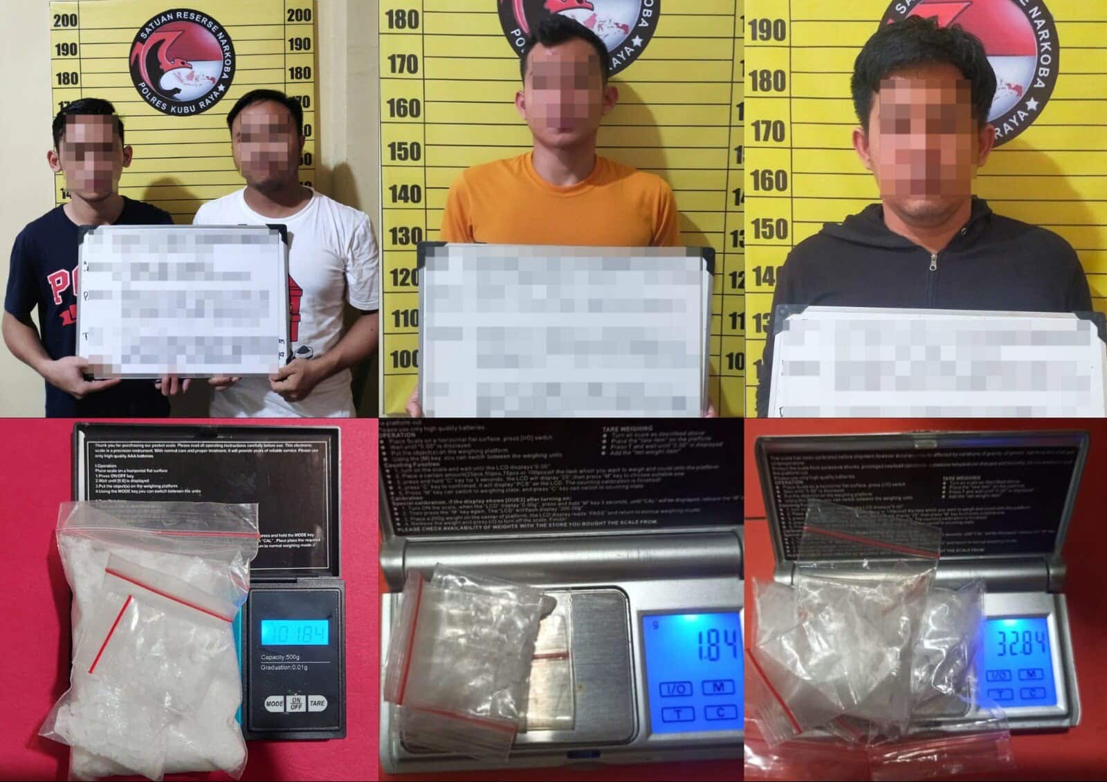 Polres Kubu Raya Tangkap Oknum Kades Bengkayang yang Jadi Bandar Narkoba