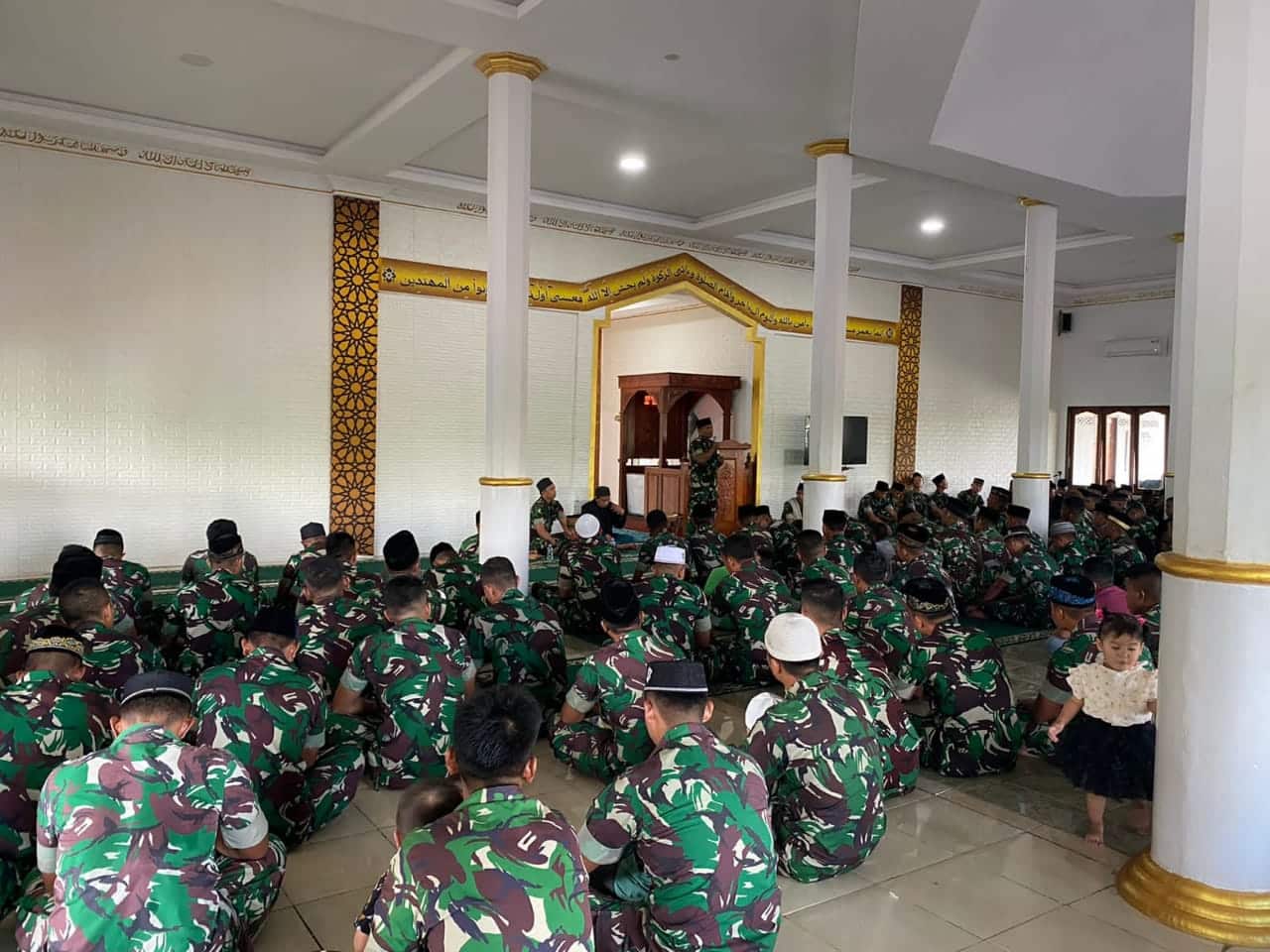 Yonif Raider Khusus 644/Walet Sakti Gelar Peringatan Isra Mikraj Nabi Muhammad SAW 