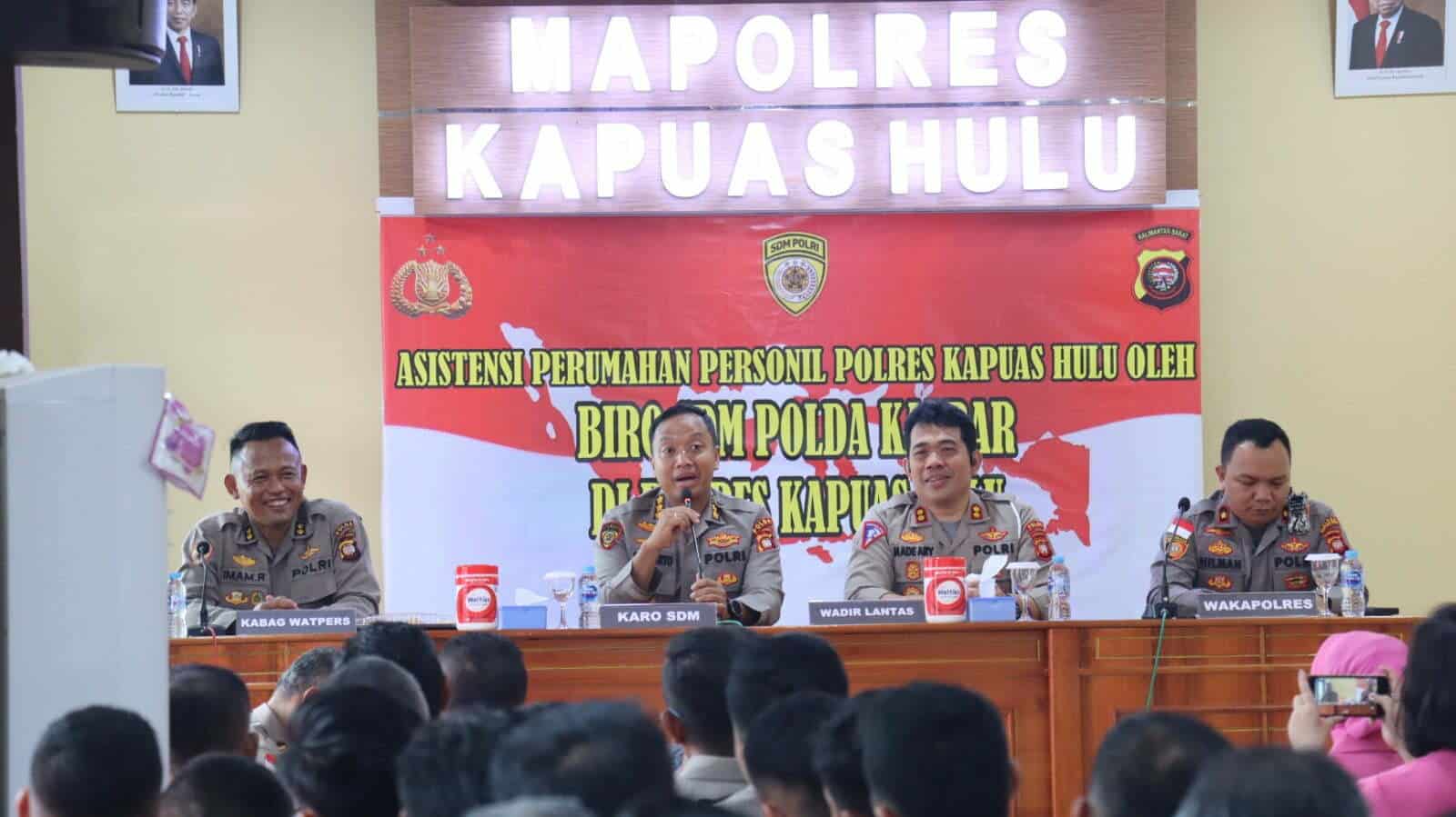 Laksanakan Asistensi di Polres Kapuas Hulu, Ini Arahan Karo SDM Polda Kalbar