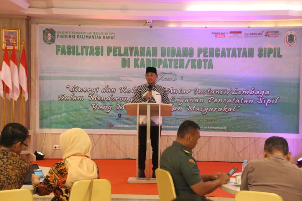 Wabup Kapuas Hulu Buka Acara Fasilitasi Pelayanan Bidang Pencatatan Sipil 2023