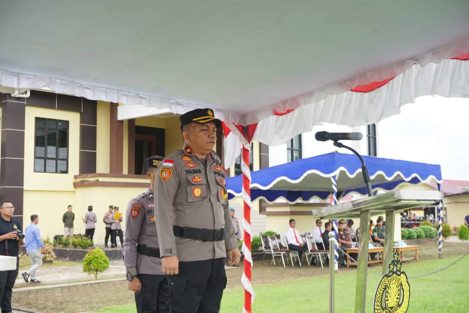 Pimpin Apel Gelar Pasukan Ops Bina Karuna Kapuas 2023, Wakapolres Kapuas Hulu Bacakan Amanat Kapolda Kalbar