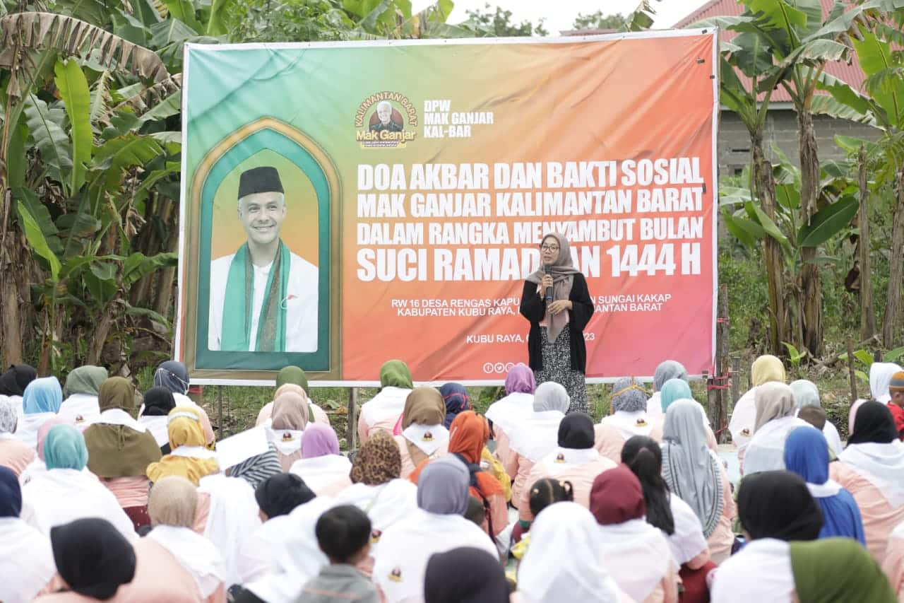 Sambut Ramadan, Mak Ganjar Kalbar Gelar Doa Akbar dan Bakti Sosial di Kabupaten Kubu Raya