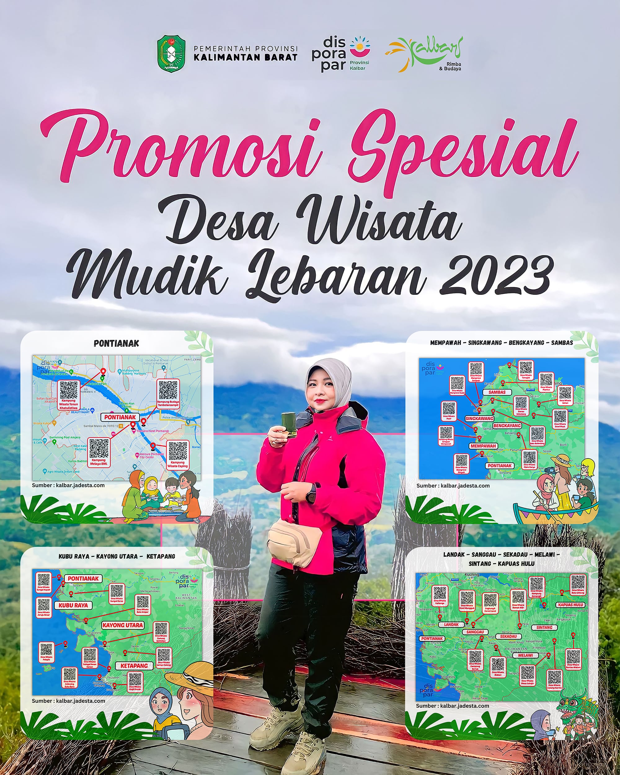 Cukup Pindai Barcode dengan Smartphone, Permudah Wisatawan Jangkau Destinasi Wisata Kalbar Saat Libur Lebaran