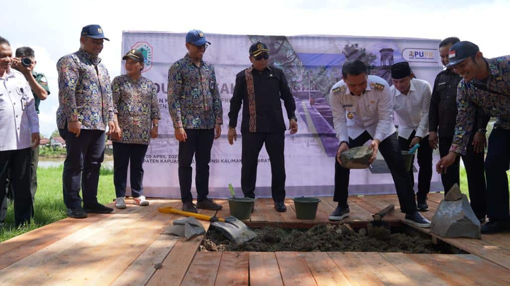 Pembangunan Waterfront Siluk Putussibau Resmi Dimulai, Miliki Panjang 300 Meter