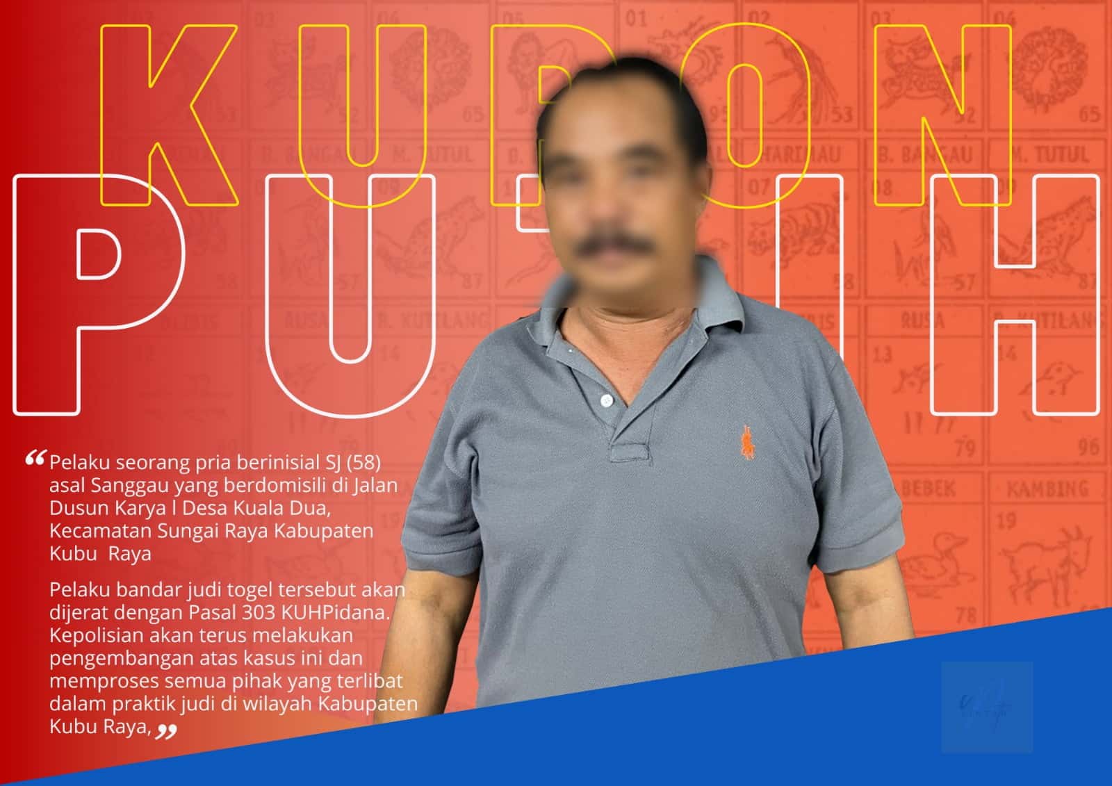 Polres Kubu Raya Tangkap Bandar Judi Togel! Aksi Tegas Pekat Kapuas 2023