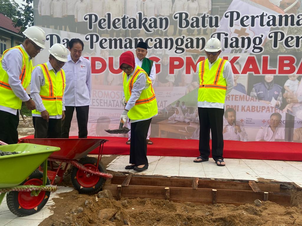 Ketua PMI Kalbar Ucapkan Terima Kasih kepada Gubernur Atas Pembangunan Gedung Baru PMI