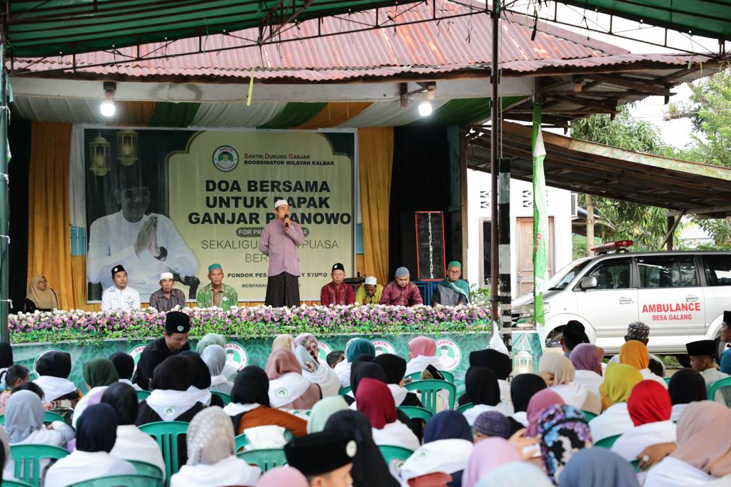 Santri Dukung Ganjar Gelar Pelatihan Pengelolaan Hingga Beri Mesin dan Toren Air