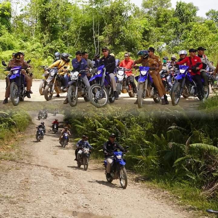 Bupati Kapuas Hulu Tinjau Ruas Jalan Kabupaten di Kecamatan Bunut Hulu Senilai Rp 1 M Lebih
