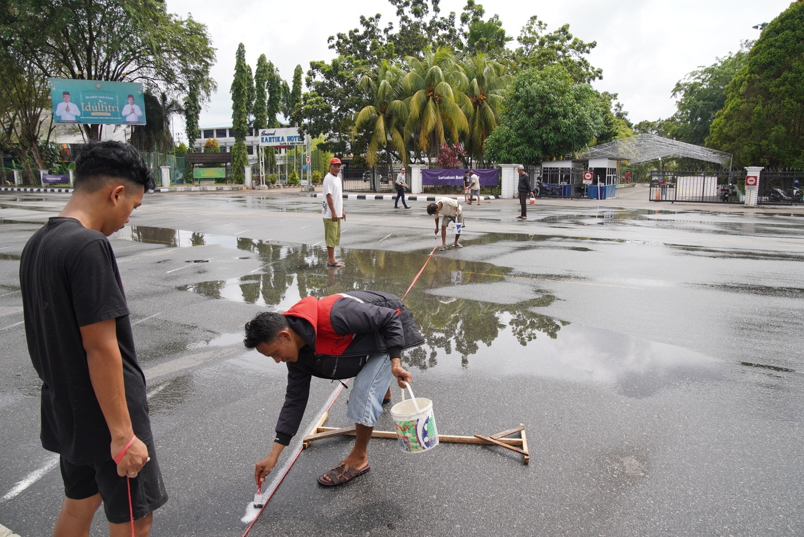 PHBI Siapkan Jalan Rahadi Usman Untuk Shalat Ied