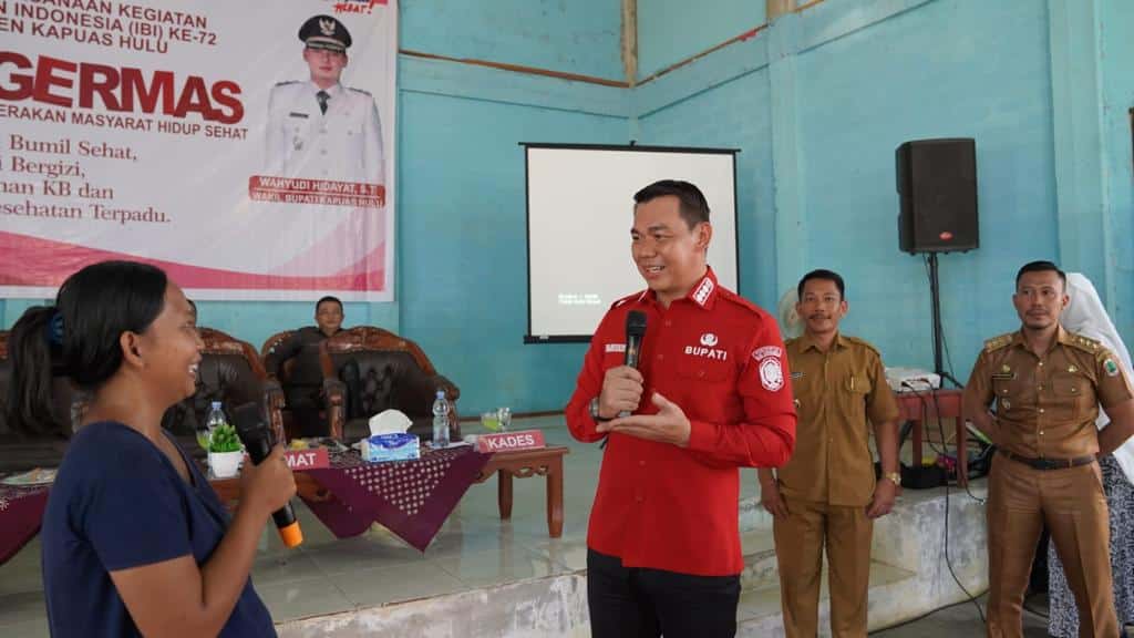 Bupati Kapuas Hulu Hadiri Aksi Gerakan Masyarakat Hidup Sehat Dalam Rangka Peringatan HUT IBI ke 72