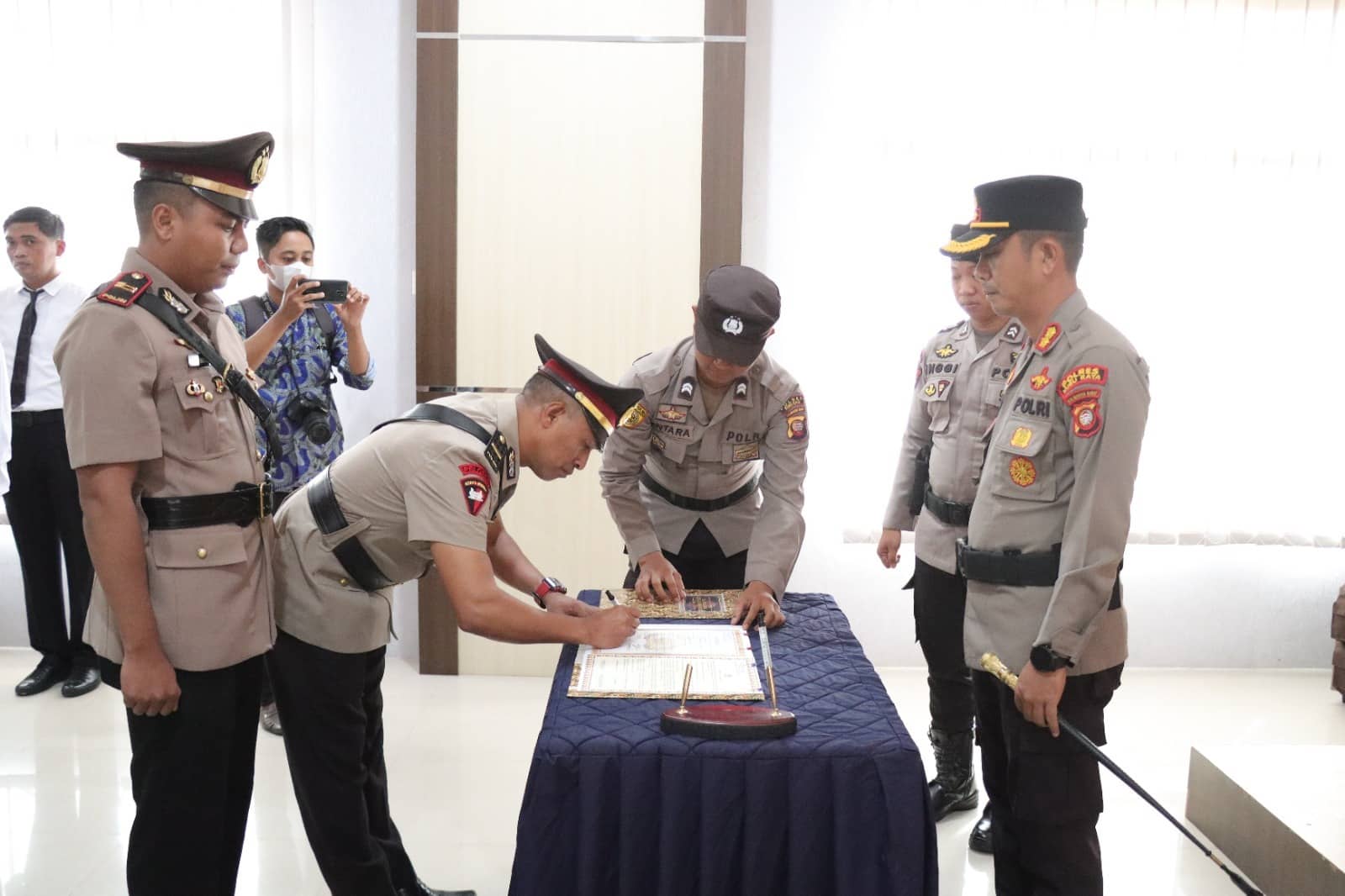 Polres Kubu Raya Gelar Sertijab Kapolsek Sungai Ambawang dan Kapolsek Rasau Jaya