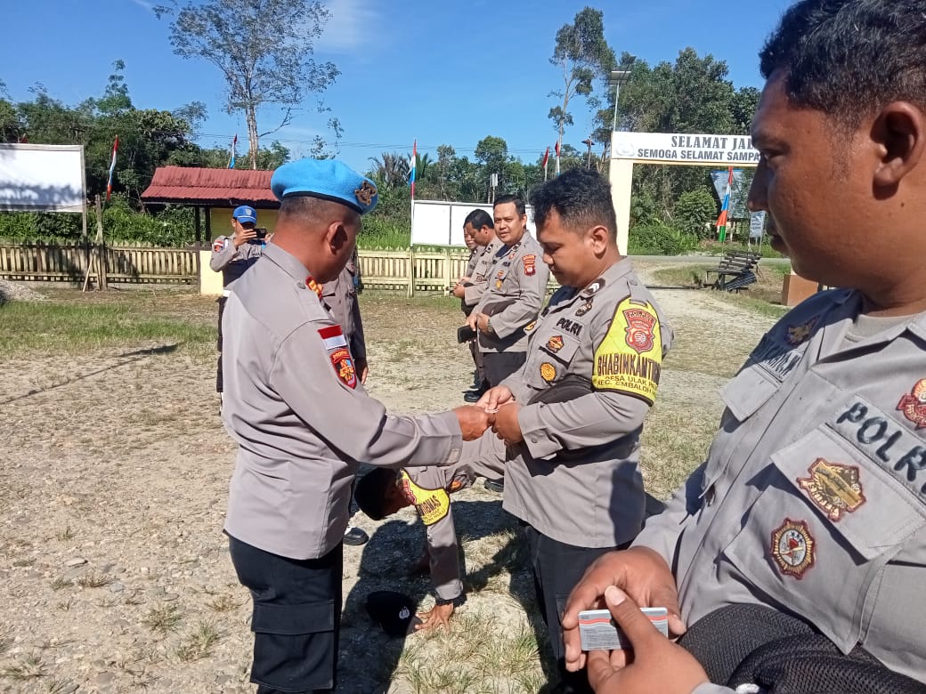 Tingkatkan Disiplin Personel, Si Propam Polres Kapuas Hulu Gelar Gaktiplin Ke Polsek Wilayah Perbatasan