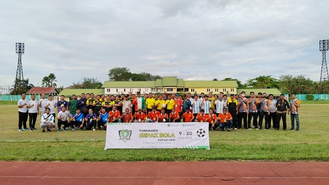 Turnamen Sepak Bola ASN Provinsi Kalbar Dihelat, 11 Tim Bersaing Jadi yang Terbaik
