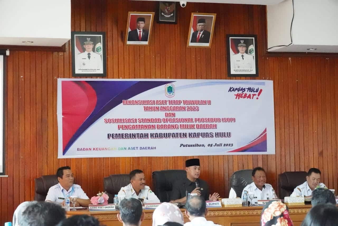 Wabup Kapuas Hulu Hadiri Rekonsiliasi Aset Tetap Triwulan II 2023 dan Sosialisasi SOP Pengamanan Barang Milik Daerah