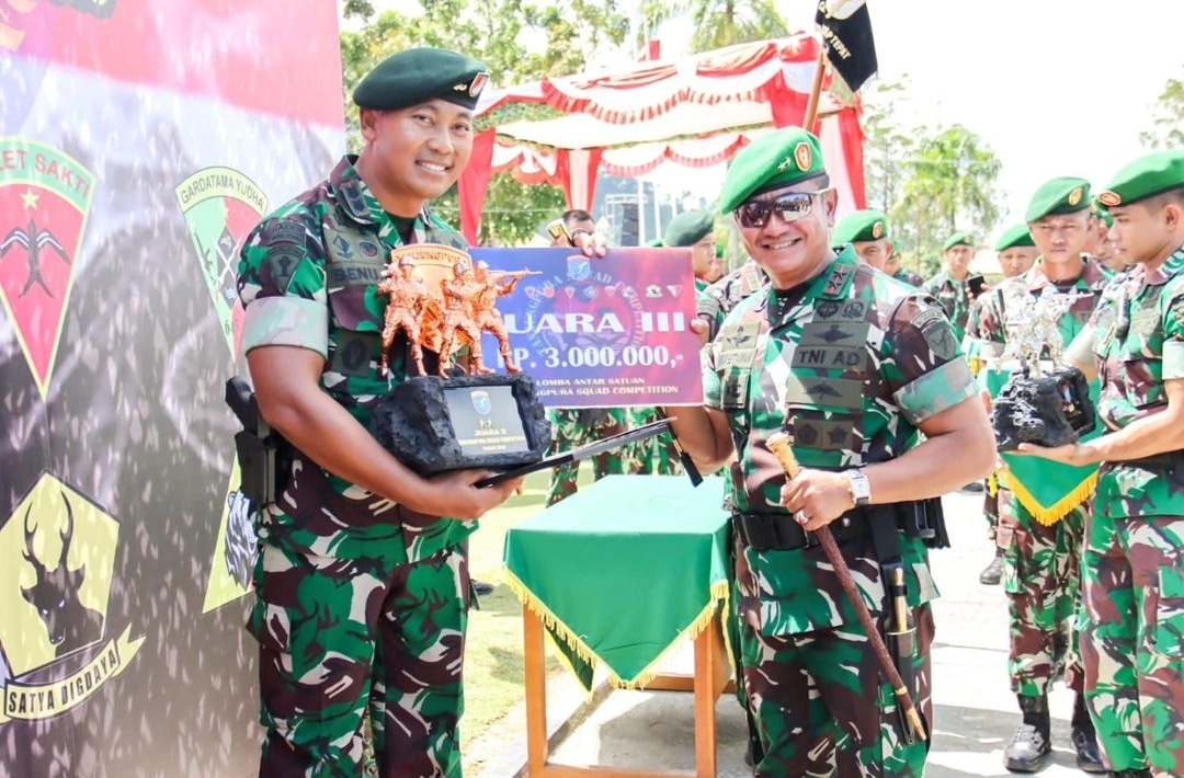 Yonif RK Walet Sakti Rengkuh Juara 3 di Competition Kodam XII Tanjungpura 2023