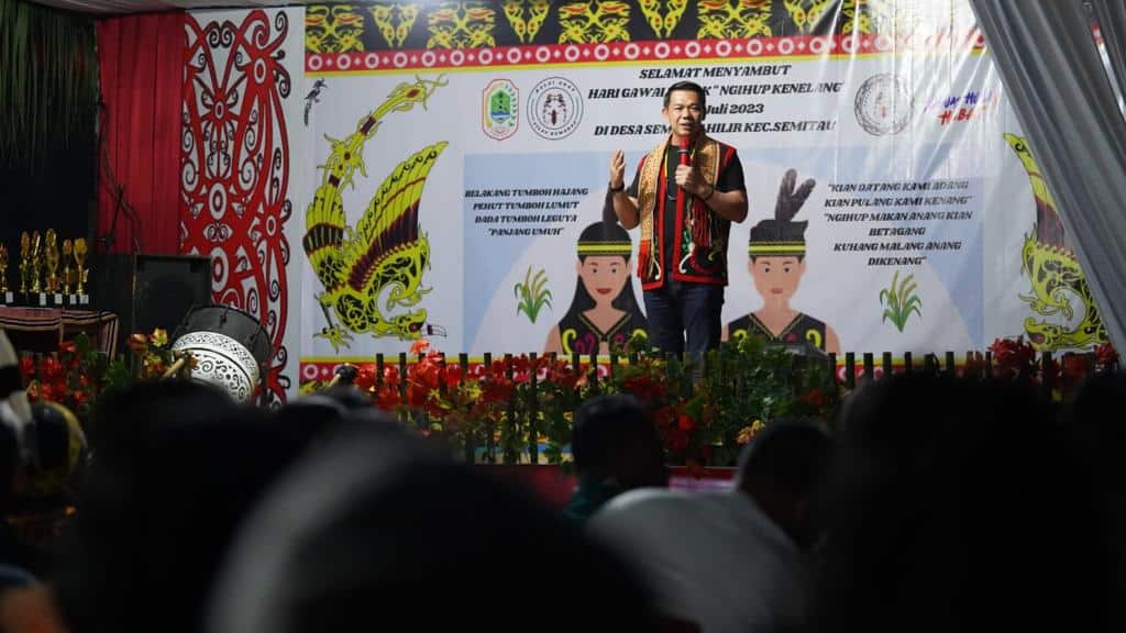 Bupati Kapuas Hulu Tegaskan Gawai Dayak Bentuk Ungkapan Rasa Syukur kepada Tuhan, Bukan untuk Hura-hura dan Mabuk-mabukan
