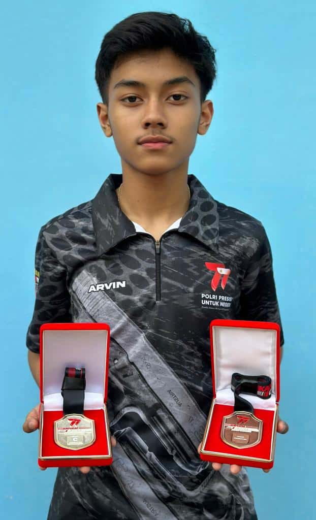 Genggam Dua Juara Menembak Nasional Sekaligus di Kapolri Cup, Sujiwo: Kado Terindah dari Arvin di HUT Kubu Raya ke-16