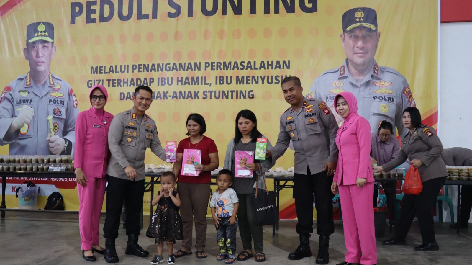 Tekan Angka Stunting, Polres Kapuas Hulu Gelar Kegiatan Polri Presisi Peduli Stunting